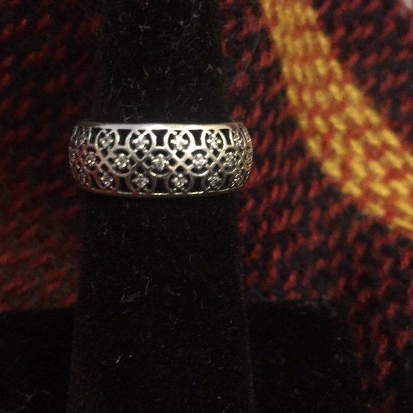 PANDORA Silver CZ Lattice Size 5 - Picture 2 of 8